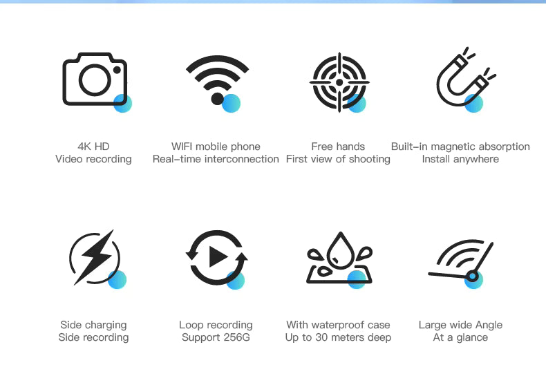 LifeShot™ Pocket 4K Mini Action Camera – Magnetic, Waterproof & Wearable