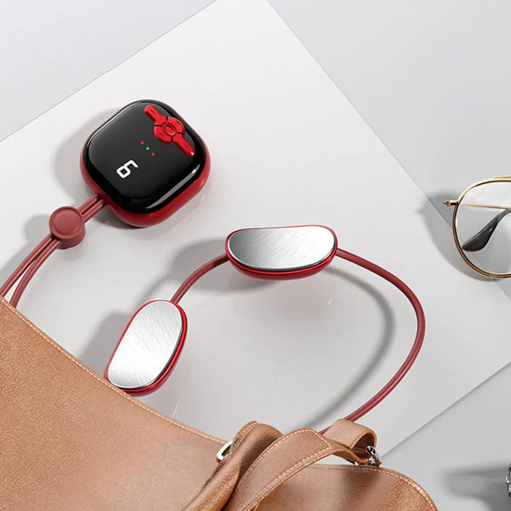 RelaxHalo™ Multi-Zone Mini Massager – Hands-Free Heat Therapy for Neck, Arms, Legs & More