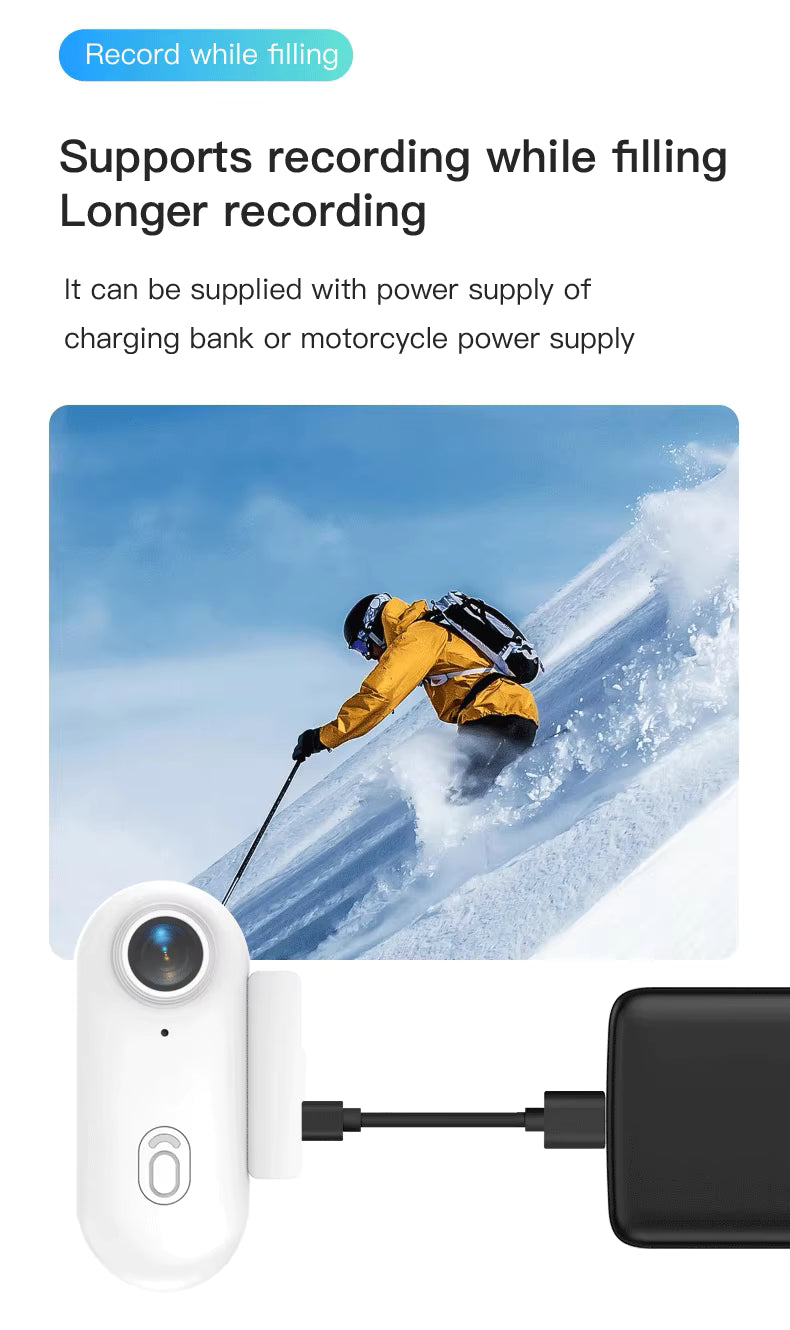 LifeShot™ Pocket 4K Mini Action Camera – Magnetic, Waterproof & Wearable