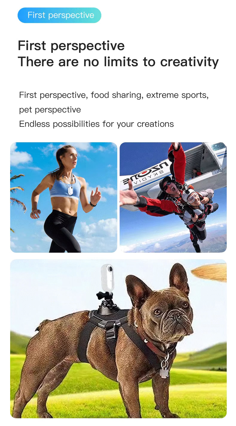 LifeShot™ Pocket 4K Mini Action Camera – Magnetic, Waterproof & Wearable