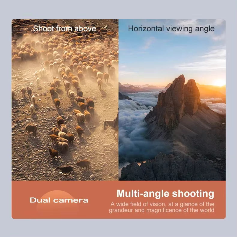 Lenovo D18 8K HD Quadcopter Drone – Dual Camera, GPS, Obstacle Avoidance, 5G WiFi