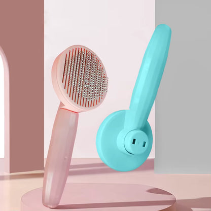 Cat & Dog Pet Hair Remover Grooming Comb – One-Key Clean Shedding Brush