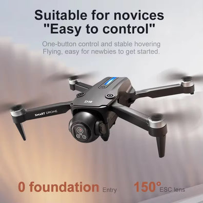 Lenovo D18 8K HD Quadcopter Drone – Dual Camera, GPS, Obstacle Avoidance, 5G WiFi