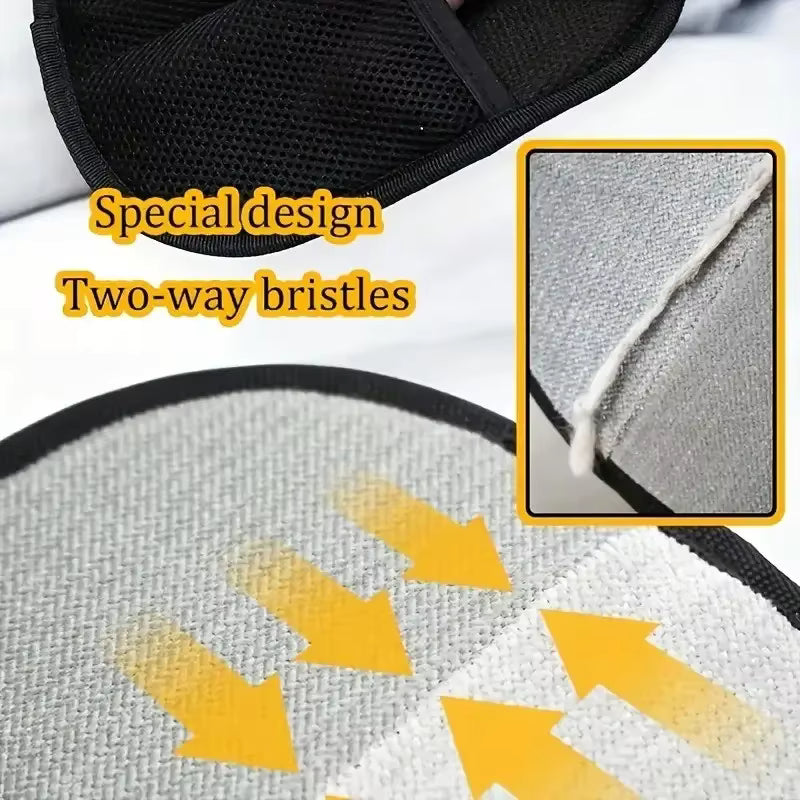 2/5x Pet Grooming Gloves with Static Dusting Brush – Groom, Massage & Remove Hair Effortlessly