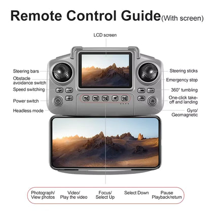 Lenovo D18 8K HD Quadcopter Drone – Dual Camera, GPS, Obstacle Avoidance, 5G WiFi