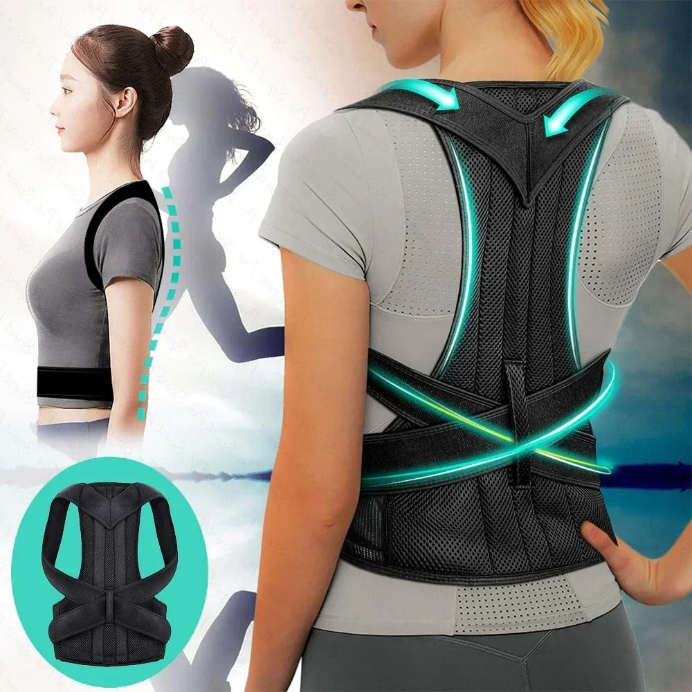 PosturePro™ Adjustable Posture Corrector – Breathable, Comfortable & Universal Fit for Back & Shoulder Pain Relief