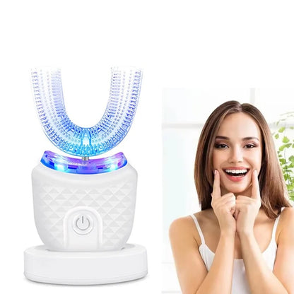 Sonic U-Shaped Electric Toothbrush – 360° Hands-Free Whitening & Cleaning
