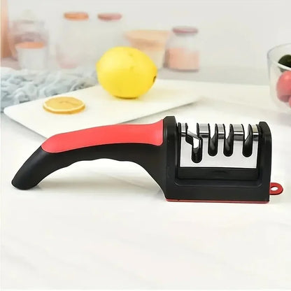 EdgeMaster™ 3-Stage Knife Sharpener – Precision 3-Segment Sharpening for All Kitchen Knives