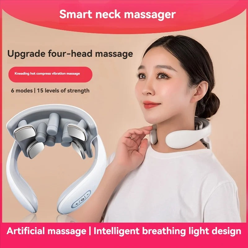 CerviLux™ Intelligent Neck Therapy Device – EMS, Heat Therapy & AI Voice Control