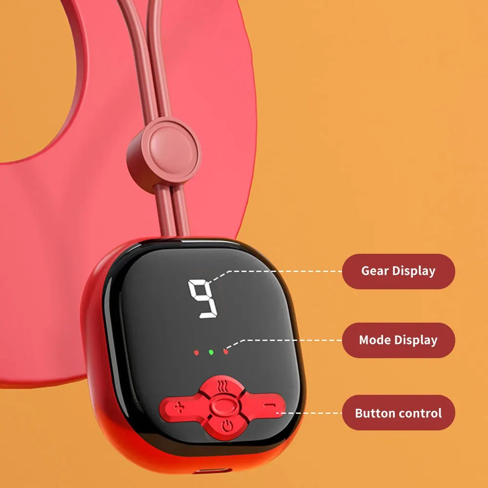 RelaxHalo™ Multi-Zone Mini Massager – Hands-Free Heat Therapy for Neck, Arms, Legs & More