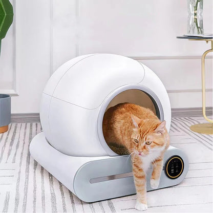 Tonepie 65L Automatic Smart Cat Litter Box – Self-Cleaning, App-Controlled, Fully Enclosed
