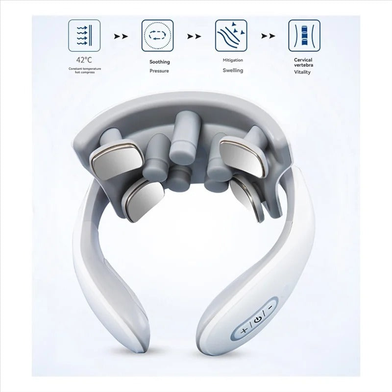 CerviLux™ Intelligent Neck Therapy Device – EMS, Heat Therapy & AI Voice Control