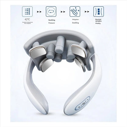 CerviLux™ Intelligent Neck Therapy Device – EMS, Heat Therapy & AI Voice Control
