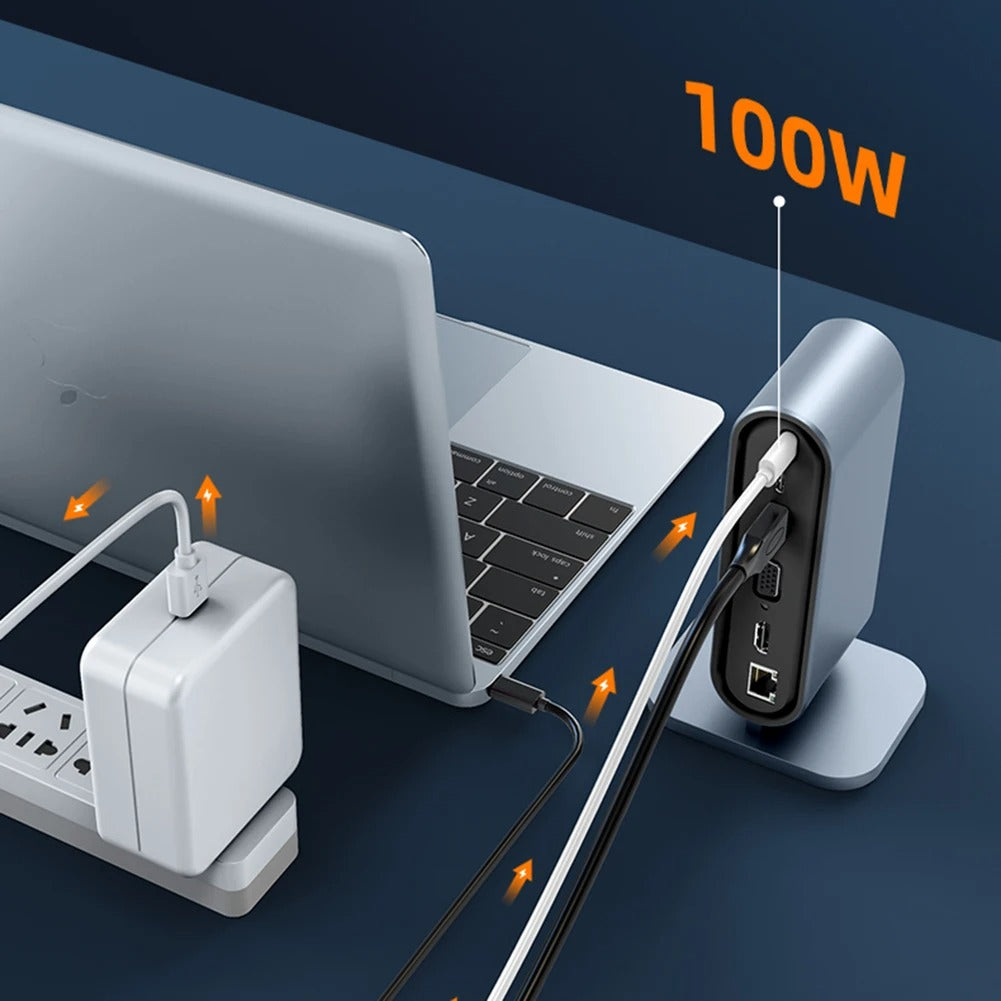UltraHub™ 12-in-1 USB-C Docking Station – Power, Connect, & Expand Your Workspace