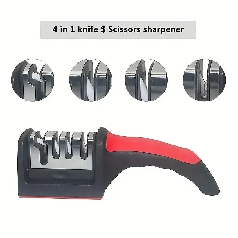 EdgeMaster™ 3-Stage Knife Sharpener – Precision 3-Segment Sharpening for All Kitchen Knives