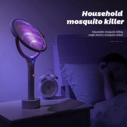 ZapGuard™ 5-in-1 Electric Mosquito Swatter – 3500V USB Rechargeable | Lamp, Trap, Handheld & Wall-Mounted Bug Killer