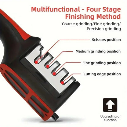 EdgeMaster™ 3-Stage Knife Sharpener – Precision 3-Segment Sharpening for All Kitchen Knives