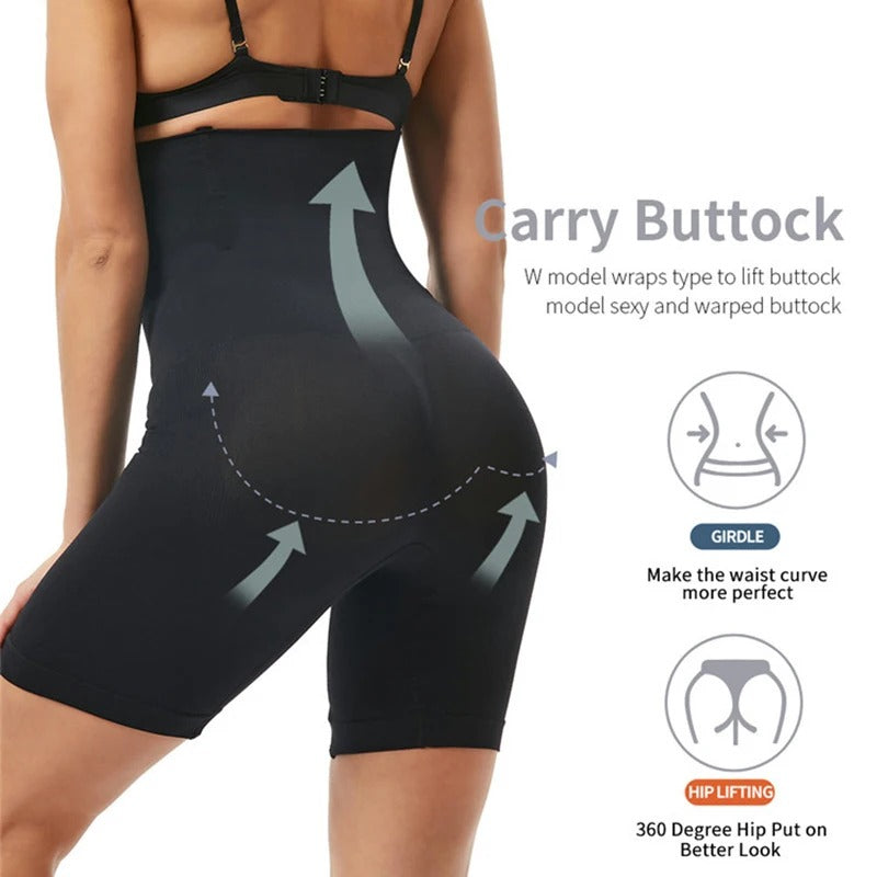 SculptEase™ High-Waist Body Shaper – Tummy Control, Butt Lift & Seamless Slimming Support