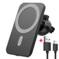 DriveMag™ 30W Magnetic Wireless Car Charger – Fast Qi Charging & 360° Adjustable Mount